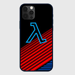 Чехол для iPhone 12 Pro Half life stripes freeman, цвет: 3D-черный