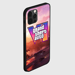 Чехол для iPhone 12 Pro GTA 6 Vice, цвет: 3D-черный — фото 2