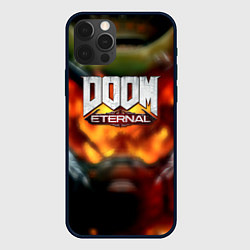 Чехол для iPhone 12 Pro Doom eternal games, цвет: 3D-черный