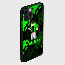 Чехол для iPhone 12 Pro Minecraft персонаж из игры, цвет: 3D-черный — фото 2