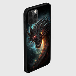 Чехол для iPhone 12 Pro Фэнтази дракон символ 2024, цвет: 3D-черный — фото 2