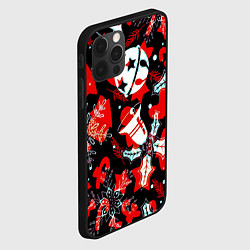 Чехол для iPhone 12 Pro Рождественские паттерны орнамент, цвет: 3D-черный — фото 2