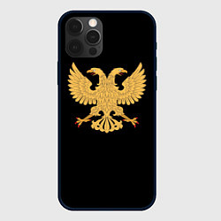 Чехол для iPhone 12 Pro Двуглавый орёл символика России, цвет: 3D-черный