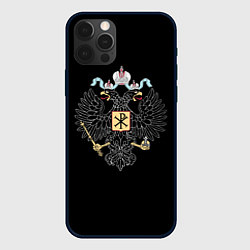 Чехол для iPhone 12 Pro Герб РФ символика патриотическая, цвет: 3D-черный