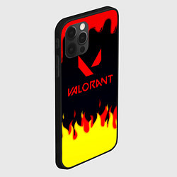 Чехол для iPhone 12 Pro Valorant flame texture games, цвет: 3D-черный — фото 2