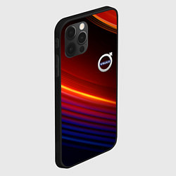 Чехол для iPhone 12 Pro Volvo neon gradient auto, цвет: 3D-черный — фото 2