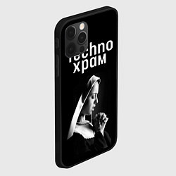 Чехол для iPhone 12 Pro Techno храм монашка молится, цвет: 3D-черный — фото 2