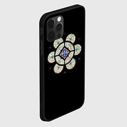 Чехол для iPhone 12 Pro Готический витраж из Блуа, цвет: 3D-черный — фото 2