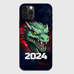 Чехол для iPhone 12 Pro Злой дракон 2024, цвет: 3D-черный