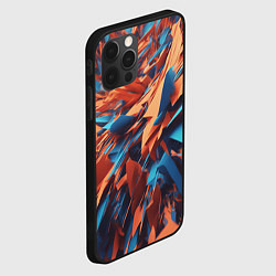 Чехол для iPhone 12 Pro Ломаные частицы - нейросеть, цвет: 3D-черный — фото 2