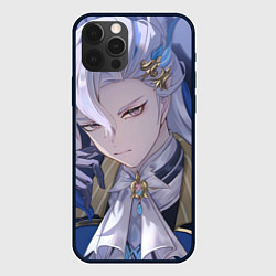 Чехол для iPhone 12 Pro Genshin Impact Neuvillette, цвет: 3D-черный