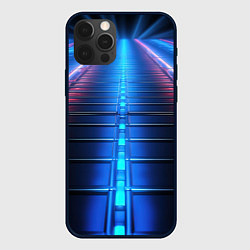 Чехол для iPhone 12 Pro Неоновый путь, цвет: 3D-черный