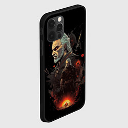 Чехол для iPhone 12 Pro Ведьмак Геральт из Ривии, цвет: 3D-черный — фото 2