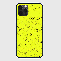 Чехол для iPhone 12 Pro Лимонная текстура, цвет: 3D-черный