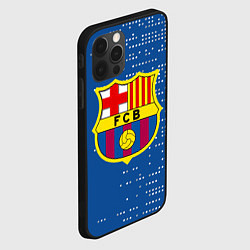 Чехол для iPhone 12 Pro Футбольный клуб Барселона - логотип крупный, цвет: 3D-черный — фото 2