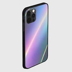 Чехол для iPhone 12 Pro Металлическая голография, цвет: 3D-черный — фото 2