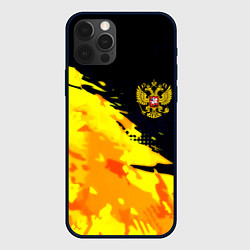 Чехол для iPhone 12 Pro Имперский герб россии краски, цвет: 3D-черный
