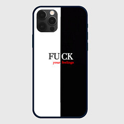 Чехол для iPhone 12 Pro Пофиг на твои чувства, цвет: 3D-черный