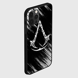 Чехол для iPhone 12 Pro Assassins creed Mirage - потертости, цвет: 3D-черный — фото 2