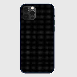 Чехол для iPhone 12 Pro Чёрный в мелкую точку, цвет: 3D-черный