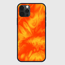 Чехол для iPhone 12 Pro Солнечный огонь абстракция, цвет: 3D-черный