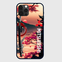 Чехол для iPhone 12 Pro Катана Mitsubishi, цвет: 3D-черный