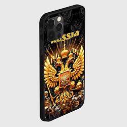 Чехол для iPhone 12 Pro Russia gold, цвет: 3D-черный — фото 2