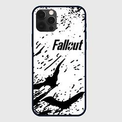 Чехол для iPhone 12 Pro Fallout краски летучие мыши, цвет: 3D-черный