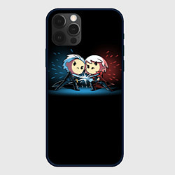 Чехол для iPhone 12 Pro Данте против Вергилия, цвет: 3D-черный