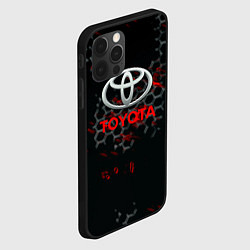 Чехол для iPhone 12 Pro Toyota краски броня, цвет: 3D-черный — фото 2