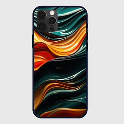 Чехол для iPhone 12 Pro Вязкая объемная текстура, цвет: 3D-черный