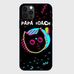 Чехол для iPhone 12 Pro Papa Roach - rock star cat, цвет: 3D-черный
