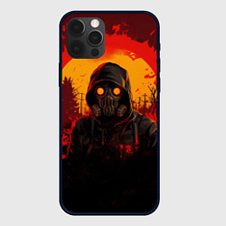 Чехол для iPhone 12 Pro Stalker 2 fire ghost, цвет: 3D-черный