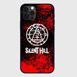 Чехол для iPhone 12 Pro Silent hill лого blood, цвет: 3D-черный