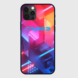 Чехол для iPhone 12 Pro Crysis текстура брони, цвет: 3D-черный