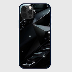 Чехол iPhone 12 Pro Black luxury abstract