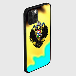 Чехол для iPhone 12 Pro Российская империя герб краски, цвет: 3D-черный — фото 2