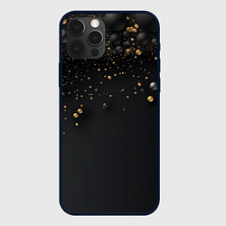 Чехол для iPhone 12 Pro Золотая пыль, цвет: 3D-черный