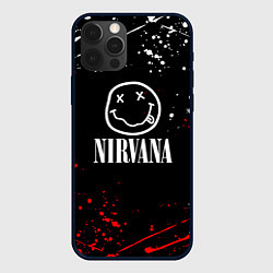 Чехол для iPhone 12 Pro Nirvana брызги красок, цвет: 3D-черный