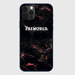 Чехол для iPhone 12 Pro Palworld dark logo, цвет: 3D-черный