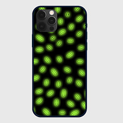 Чехол для iPhone 12 Pro Неоновая имитация бактерий, цвет: 3D-черный