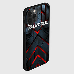 Чехол для iPhone 12 Pro Palworld logo камни и красный свет, цвет: 3D-черный — фото 2