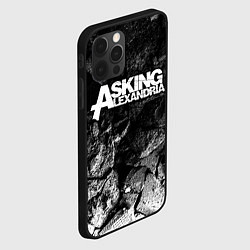 Чехол для iPhone 12 Pro Asking Alexandria black graphite, цвет: 3D-черный — фото 2