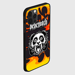 Чехол для iPhone 12 Pro Behemoth рок панда и огонь, цвет: 3D-черный — фото 2