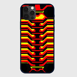 Чехол для iPhone 12 Pro Броня сектора, цвет: 3D-черный
