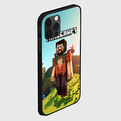 Чехол для iPhone 12 Pro Minecraft персонаж, цвет: 3D-черный — фото 2