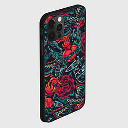 Чехол для iPhone 12 Pro Тату машинка, цвет: 3D-черный — фото 2