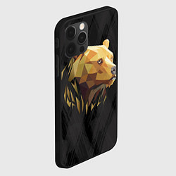 Чехол для iPhone 12 Pro Русский бурый медведь 2024, цвет: 3D-черный — фото 2