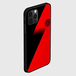 Чехол для iPhone 12 Pro Inter geometry red sport, цвет: 3D-черный — фото 2