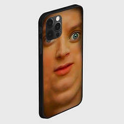 Чехол для iPhone 12 Pro Мем упоротый Фродо улыбается, цвет: 3D-черный — фото 2